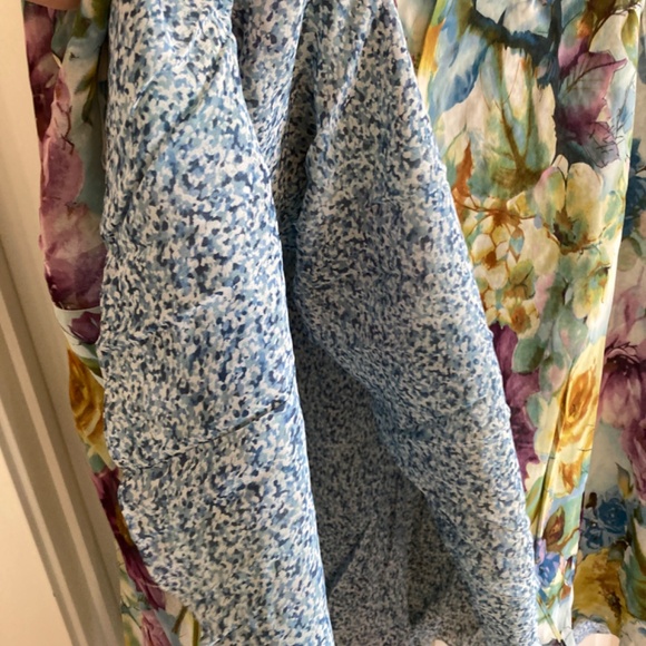 Floral Reversible Flowy Maxi Skirt Sz L-XL in EUC - Picture 2 of 5
